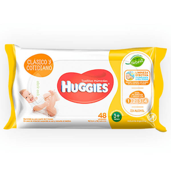 HUGGIES TOALLA HUMEDAS X48U