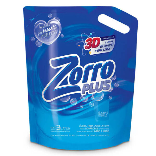 ZORRO JABON LIQ X3 DOY