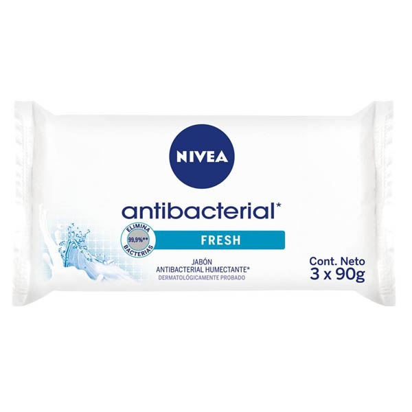 NIVEA JABON ANTIBACTERIAL X3