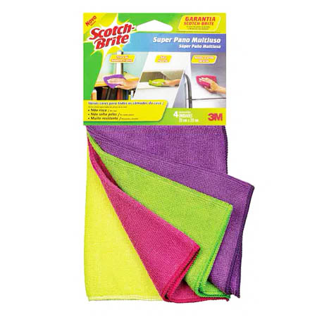 Scotch brite microfibra x4