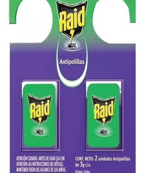 RAID ANTIPOLILLA PERCHA X2UN.