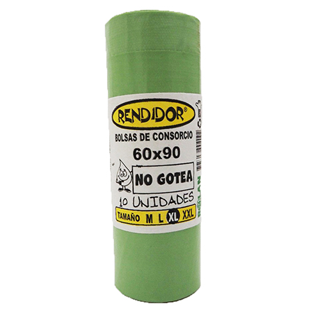 Bolsas de Consorcio Reforzadas 60 x 90 cm x 10 unid. Verdes